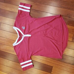 Washington State Cougars Women's Large Henley shirt